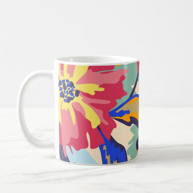 Taza De Café Bosques y rosas (Izquierda)