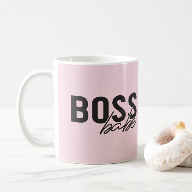Taza De Café Boss Babe Coffee Mug (Con donut)