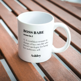 Taza De Café BOSS BABE Mujer independiente Inspirador Mug
