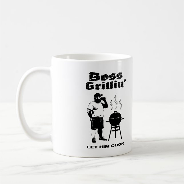 Taza De Café Boss Grillin" (Izquierda)