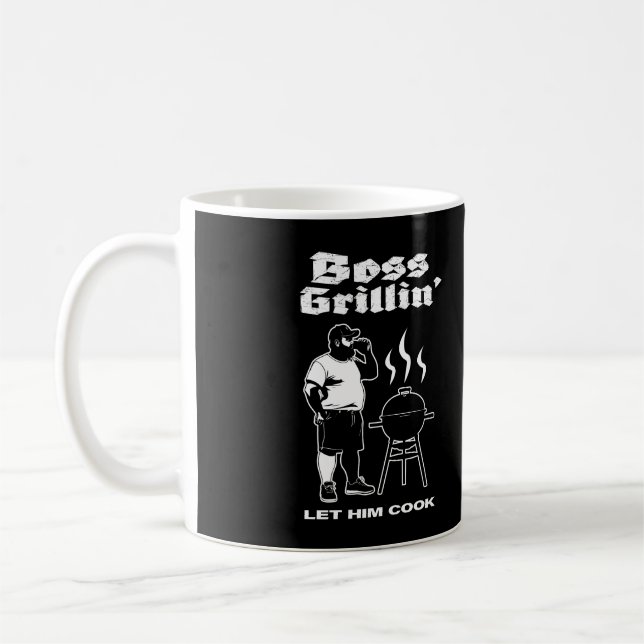 Taza De Café Boss Grillin’ (Todos blancos) (Izquierda)