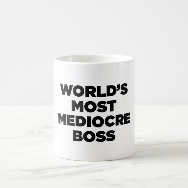 Taza De Café Boss más mediocre del mundo (Centro)