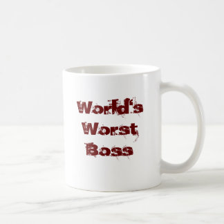 Taza De Café Boss peor del mundo