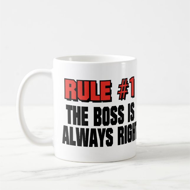 TAZA DE CAFÉ BOSS SIEMPRE CORRECTO (Izquierda)