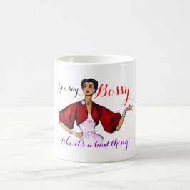 Taza De Café Bossy Gal Retro