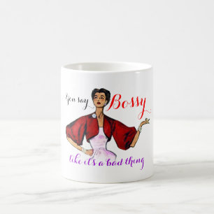 Taza De Café Bossy Gal Retro