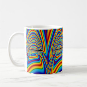 Taza De Café Bostezo del color de Techno