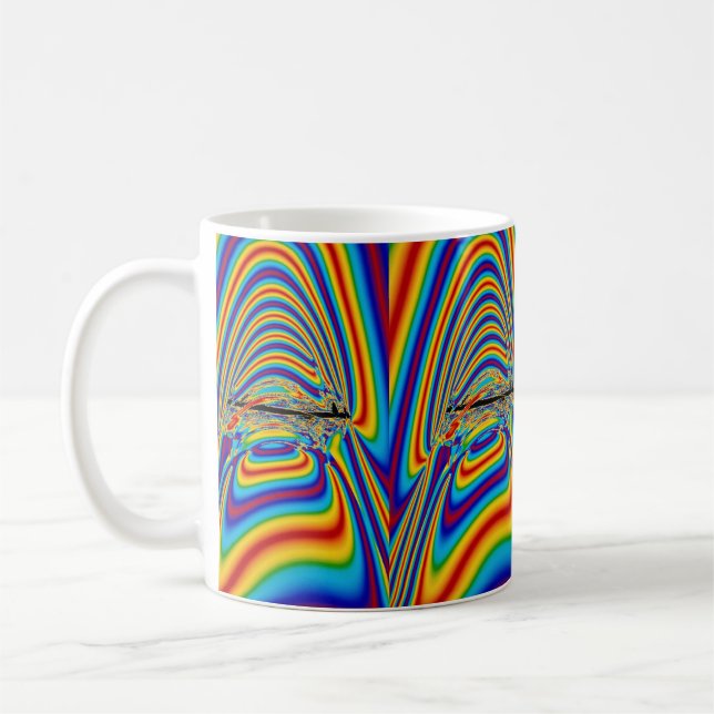 Taza De Café Bostezo del color de Techno (Izquierda)