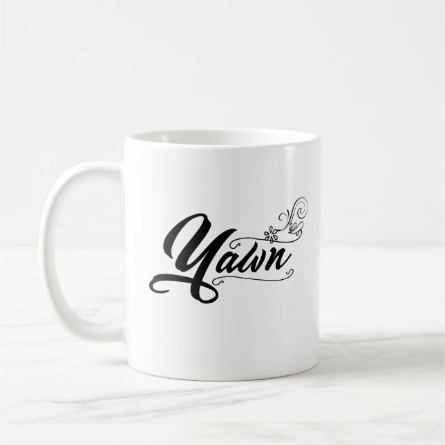 Taza De Café Bostezo Divertido (Izquierda)