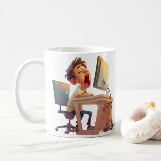 Taza De Café Bostezo por café. Para él