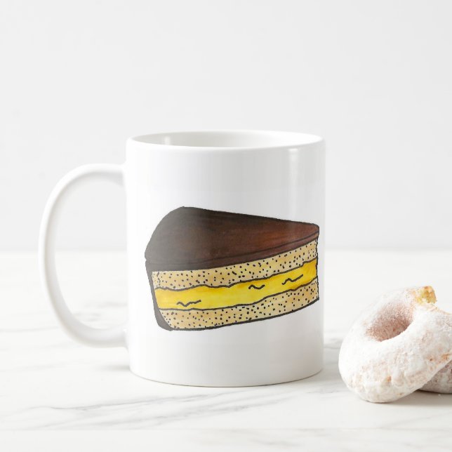 Taza De Café Bostóbal Creme Pie Slice Foodie Massachusetts (Con donut)