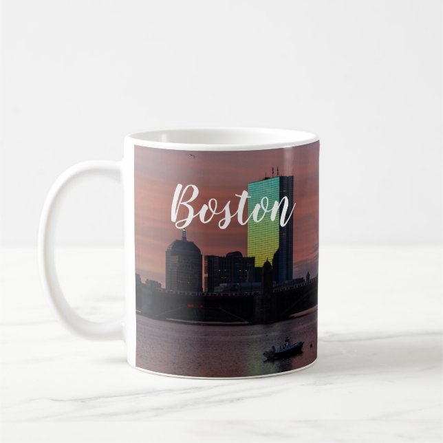 Taza De Café Boston Massachusetts Coffee Mug (Izquierda)