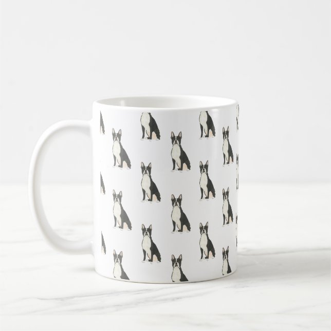 Taza De Café Boston Terrier (Izquierda)
