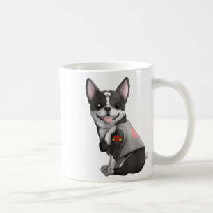 Taza De Café Boston Terrier Amo A Mamá Tattoo Madres Camisas De
