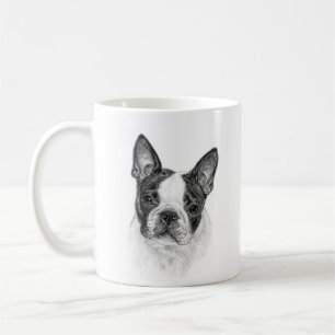 Taza De Café Boston Terrier Art de Glenda S. Harlan