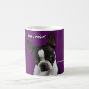 Taza De Café Boston Terrier:  ¿Galleta por favor?