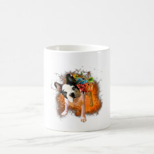 Taza De Café Boston Terrier Miracle Baviera Halloween