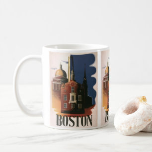 Taza De Café Boston vintage, Massachusetts, el viaje de Paul Re