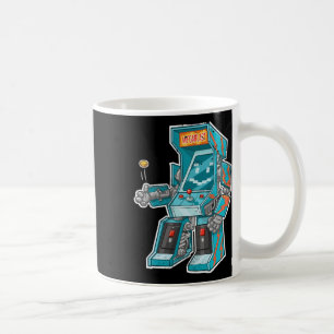 Taza De Café Bot- Armario de videojuegos con joystick disfrazad