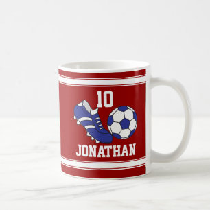 Taza De Café Bota de fútbol y pelota
