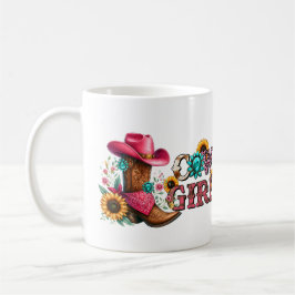 Taza De Café Bota de vaca y Gorra personalizada