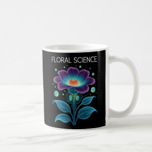 Taza De Café Botánica de ciencia floral y fusión química