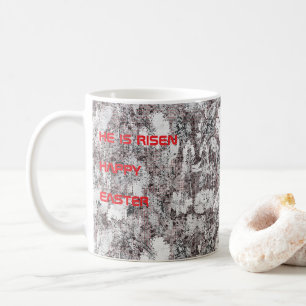 Taza De Café Botánica de Pascua Blanca y Negra