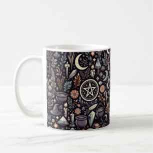 Taza De Café Botánica encantada: hierbas y brujería mágicas