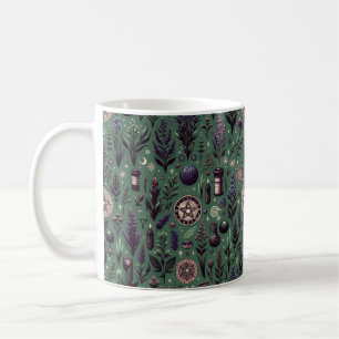 Taza De Café Botánica encantada: hierbas y brujería mágicas