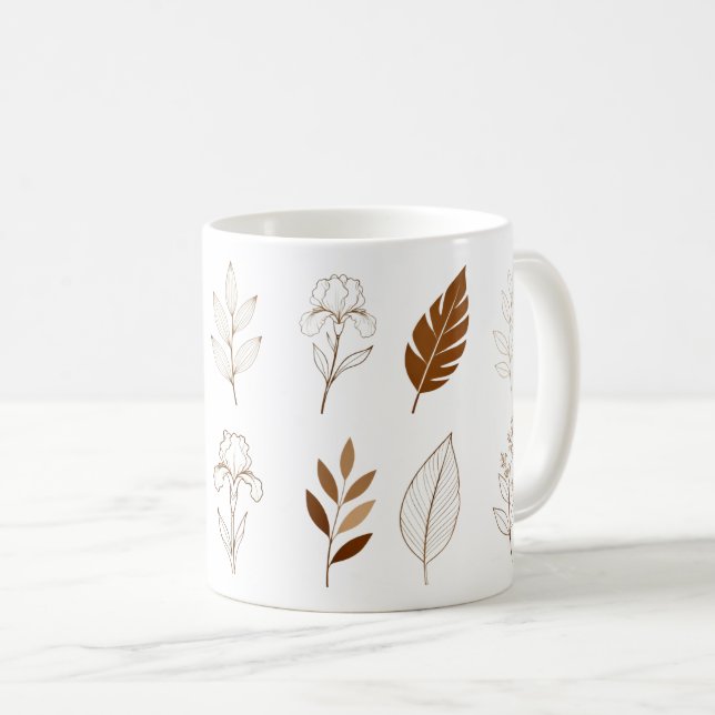 Taza De Café Botanical Design mugs (Anverso derecho)