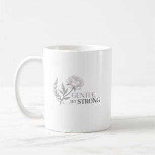 Taza De Café Botánico de enfermera personalizado suave pero fue