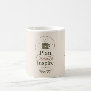 Taza de café botánico elegante - Escritorio inspir