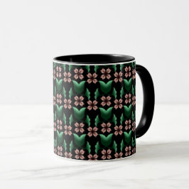 Taza de café botánico Emerald & Blush