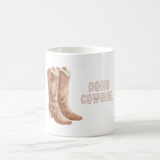 Taza De Café Botas Boho Vaquera (Centro)