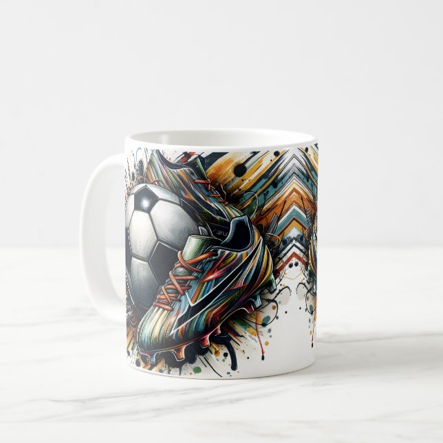 Taza De Café Botas de fútbol (Anverso izquierdo)