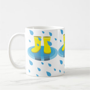 Taza De Café Botas de lluvia