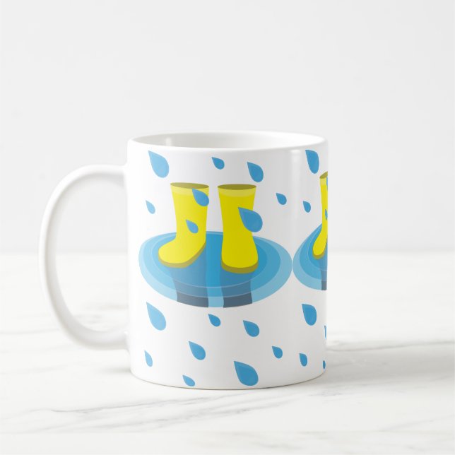 Taza De Café Botas de lluvia (Izquierda)