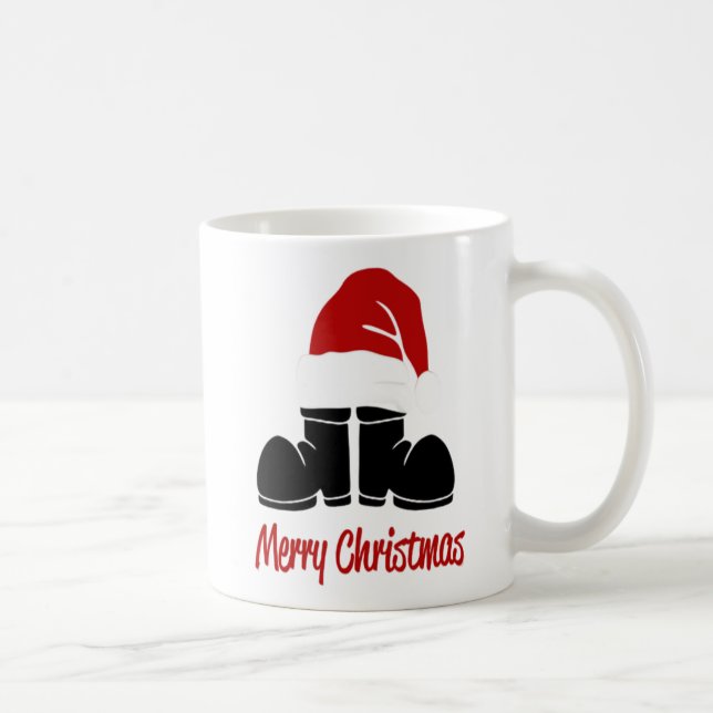 Taza De Café Botas de Navidad de Santa (Derecha)