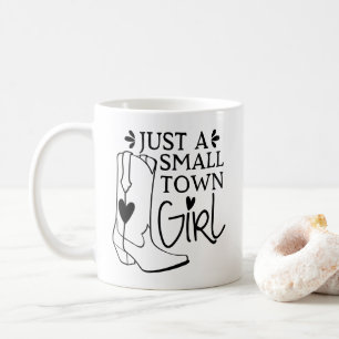 Taza De Café Botas de Vaquera, Chica de Campo Amante de Caballo