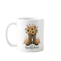 Botas Florales de Otoño para Caminar con Gratitud