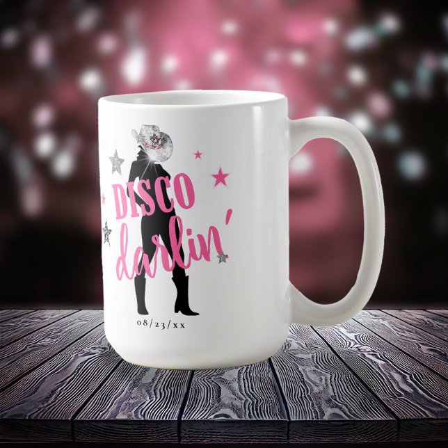 Taza De Café Botas 'n Bling Soltera Disco Darlin' ID925  (Subido por el creador)