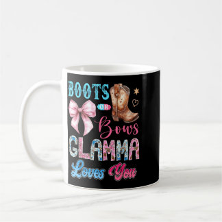 Taza De Café Botas o lazos Glamma ama el western de revelación 