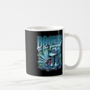 Taza De Café Botas Retro Western Vaquera Linedance On Da