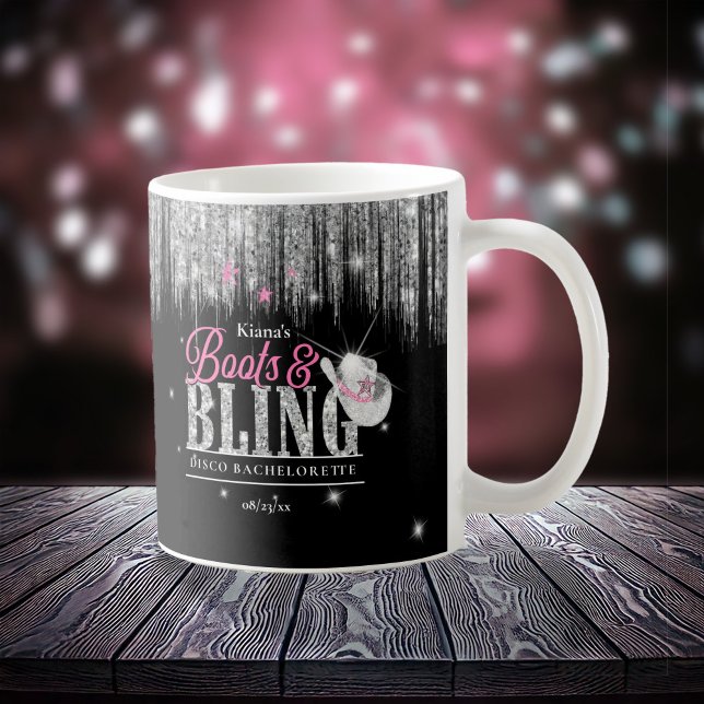 Taza De Café Botas y Brillo Disco Despedida de Soltera ID925  (Subido por el creador)