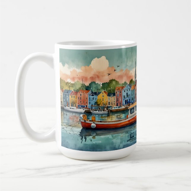 Taza De Café Bote de acoplamiento Café Mug (Izquierda)