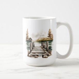 Taza De Café Bote Dock Mug