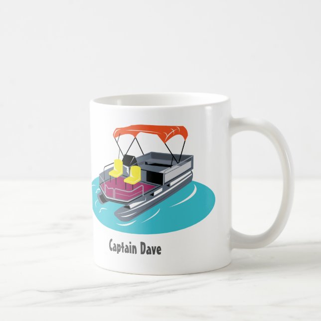 Taza De Café Bote Pontoon Café Mug personalizado (Derecha)