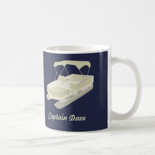 Taza De Café Bote Pontoon Café personalizado de la Marina Mug 