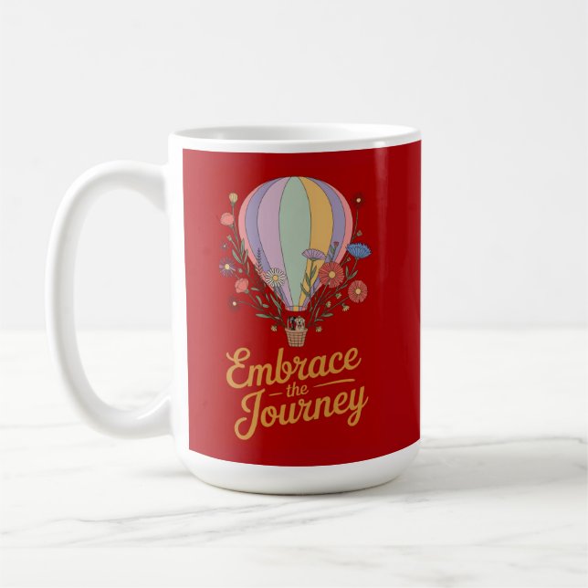 Taza De Café Botella de agua aislada motivacional (Izquierda)