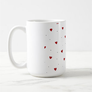Taza De Café Botella de Agua Corazones Arcoíris Coloridos Solo 